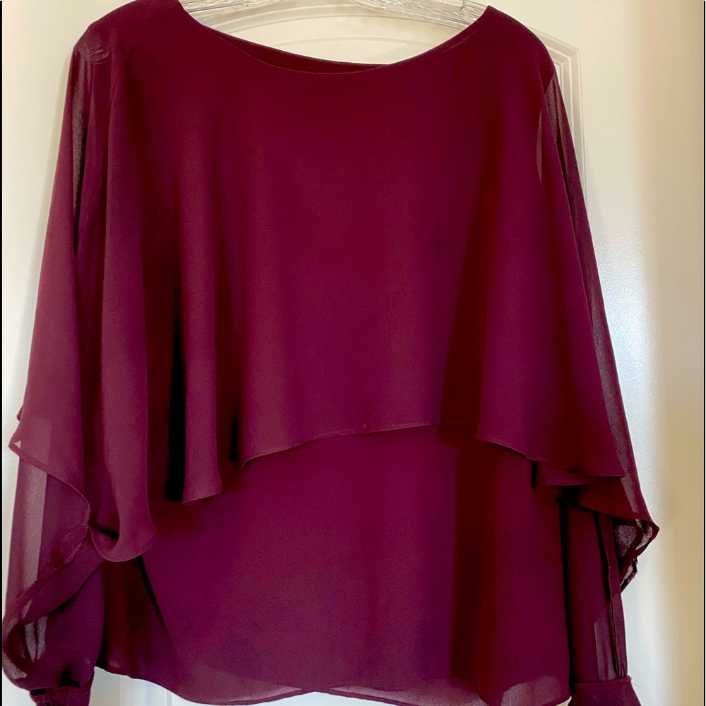 Burgundy blouse